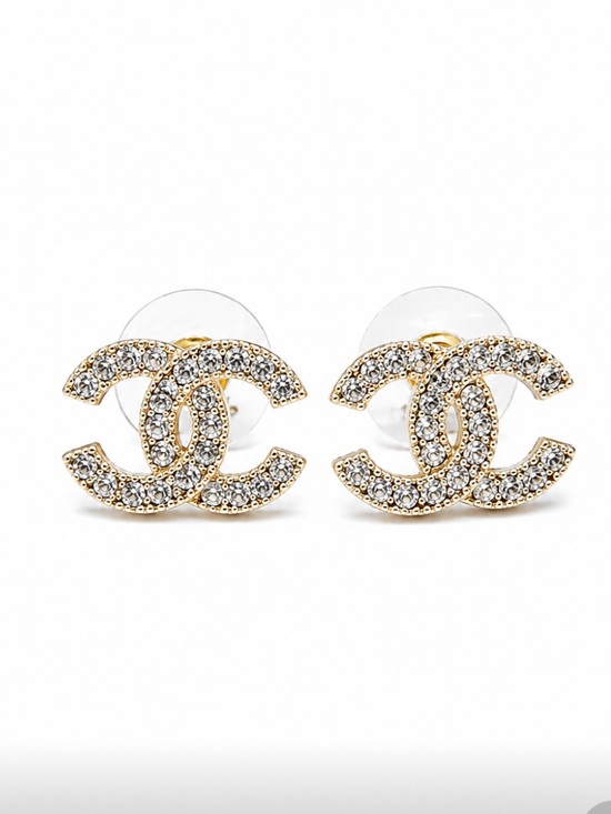CHANEL Jewelry - CC stud earrings